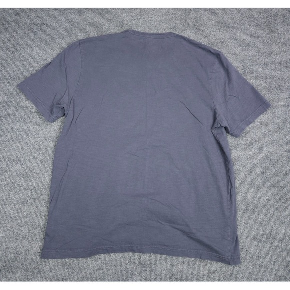 Faherty Shirt Mens Large Gray Sunwashed Organic Cotton Pocket Tee Casual - Picture 2 of 10